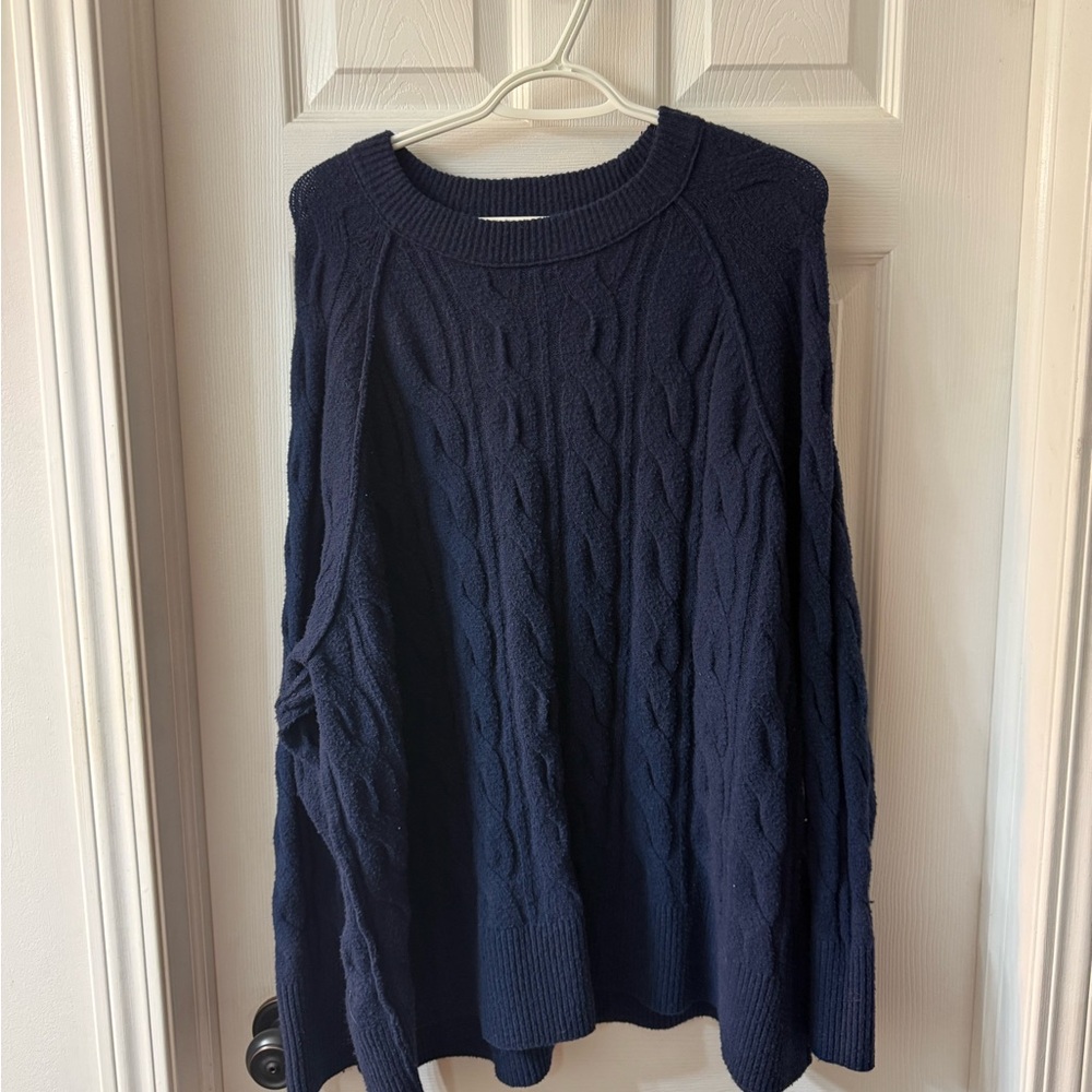 Aerie Deep Blue Knit Top